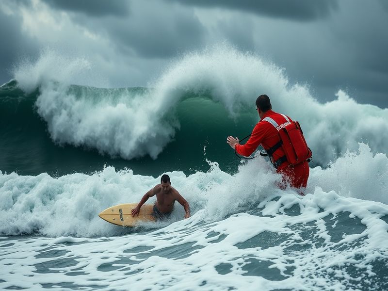 Malta Swimmer rescued from rough seas