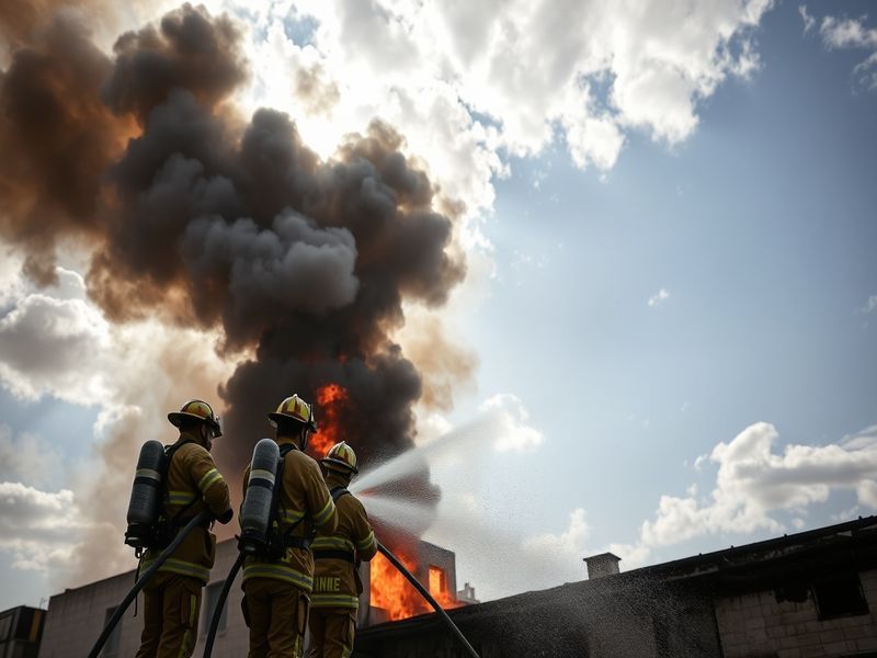 Malta Fire at Xewkija industrial building brought under control