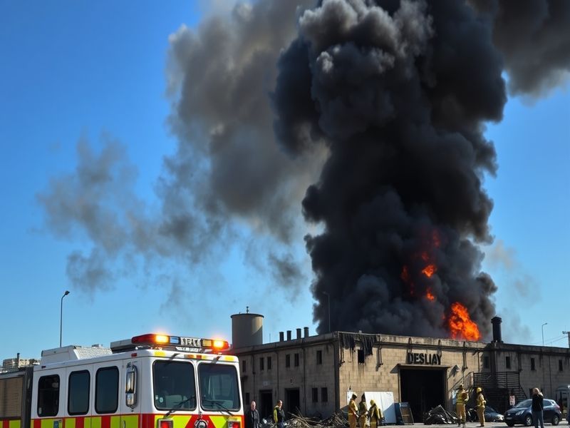 Malta Fire at Xewkija industrial building brought under control