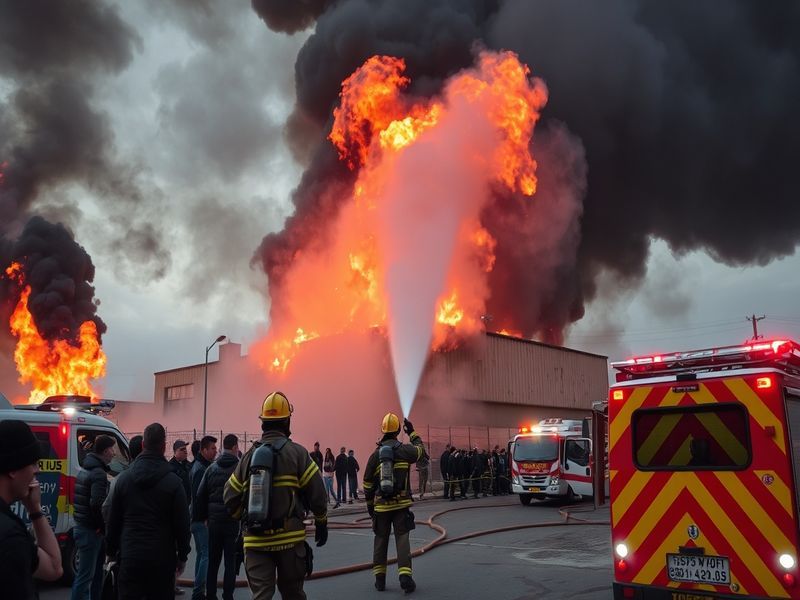 Malta Fire at Xewkija industrial building brought under control