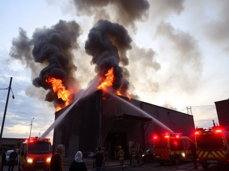 Malta Fire at Xewkija industrial building brought under control
