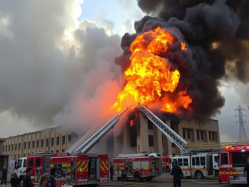 Malta Fire at Xewkija industrial building brought under control
