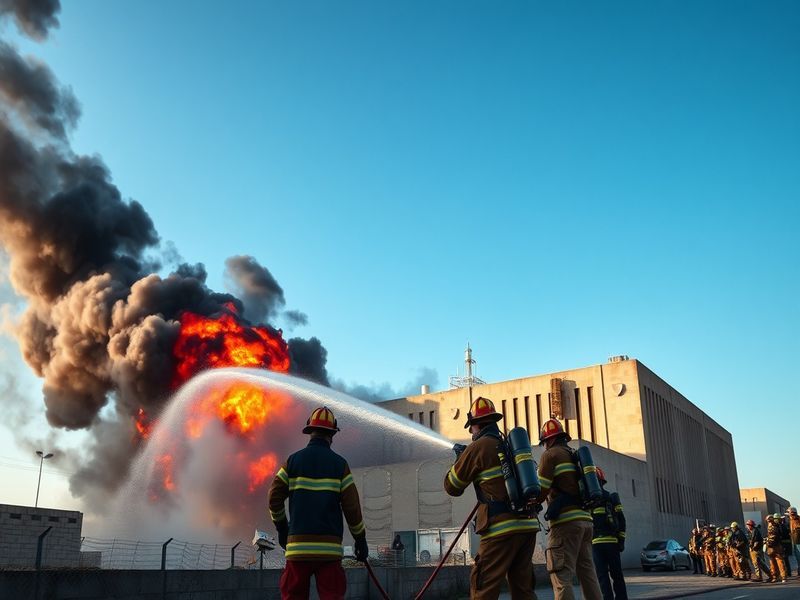 Malta Fire at Xewkija industrial building brought under control
