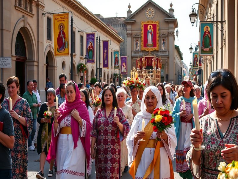 Malta Feast of Our Lady of Sorrows in Victoria