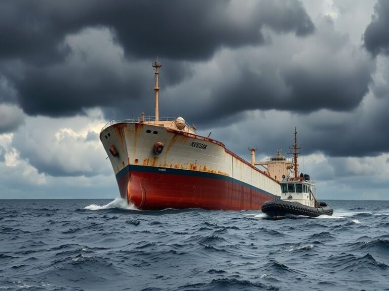 Malta Damaged Russian tanker under tow to Libya