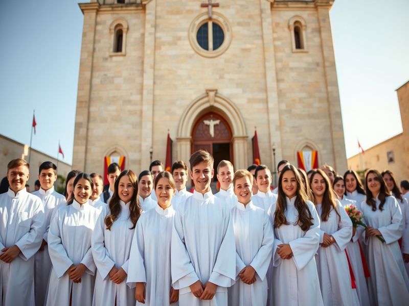 Malta New altar servers for Għajnsielem parish church