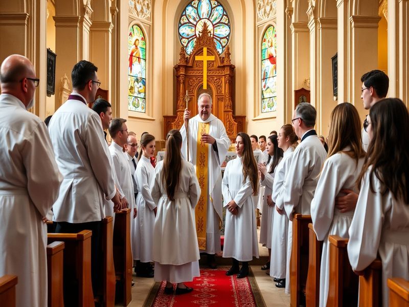 Malta New altar servers for Għajnsielem parish church