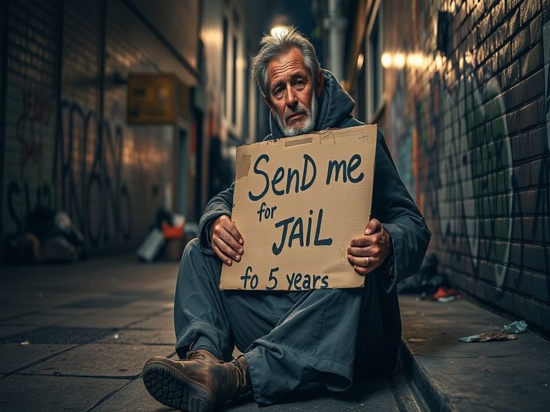 Malta Homeless man asks to be sent to jail for five years