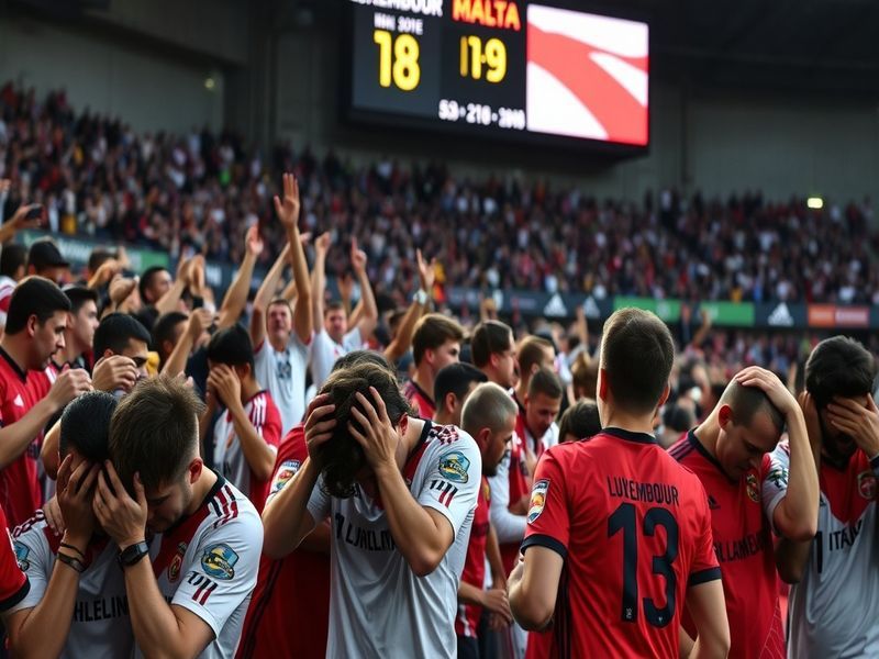 Malta Luxembourg win leaves Malta's UEFA league hopes in tatters