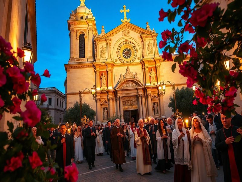 Malta Holy Week at the Gozo Cathedral