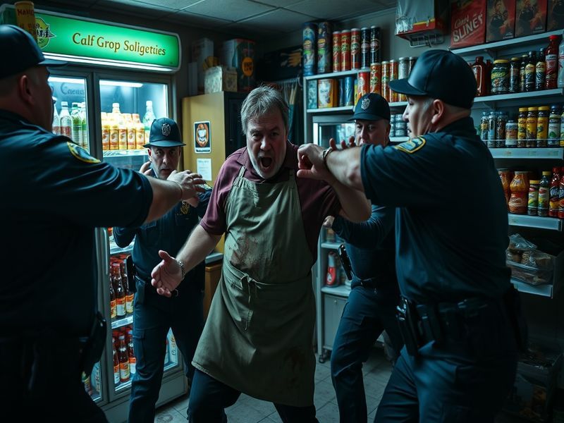 Malta Drunk storekeeper attacked four police officers