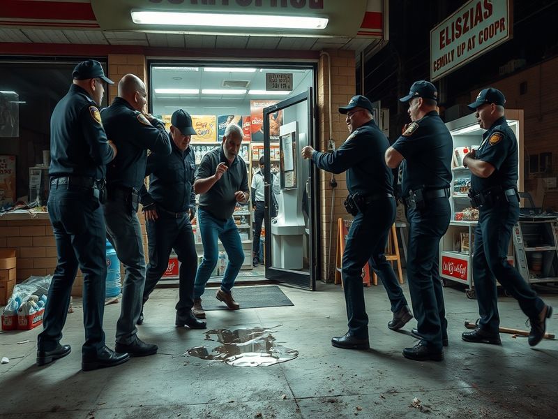 Malta Drunk storekeeper attacked four police officers