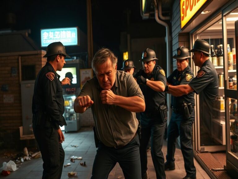 Malta Drunk storekeeper attacked four police officers