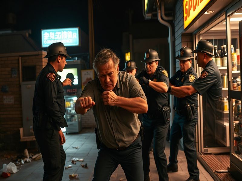 Malta Drunk storekeeper attacked four police officers