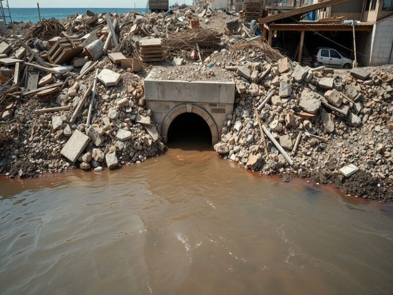 Malta Construction debris blocks sewer, leads to sewage overflow in Sliema coastline