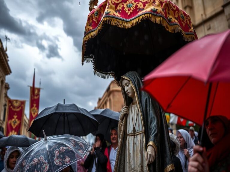 Malta Valletta Our Lady of Sorrows procession cancelled due to unstable weather