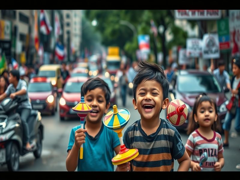 Malta Spinning tops and global chaos