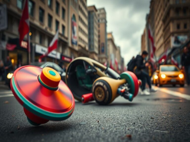 Malta Spinning tops and global chaos