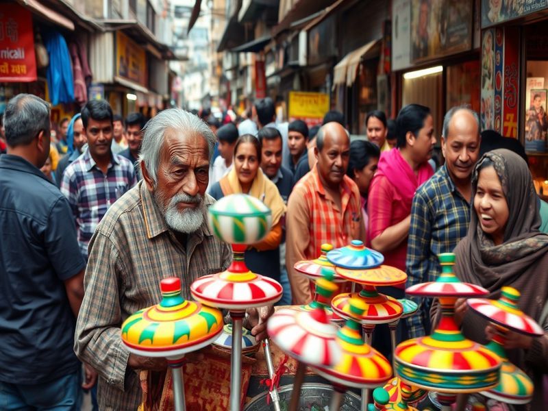 Malta Spinning tops and global chaos