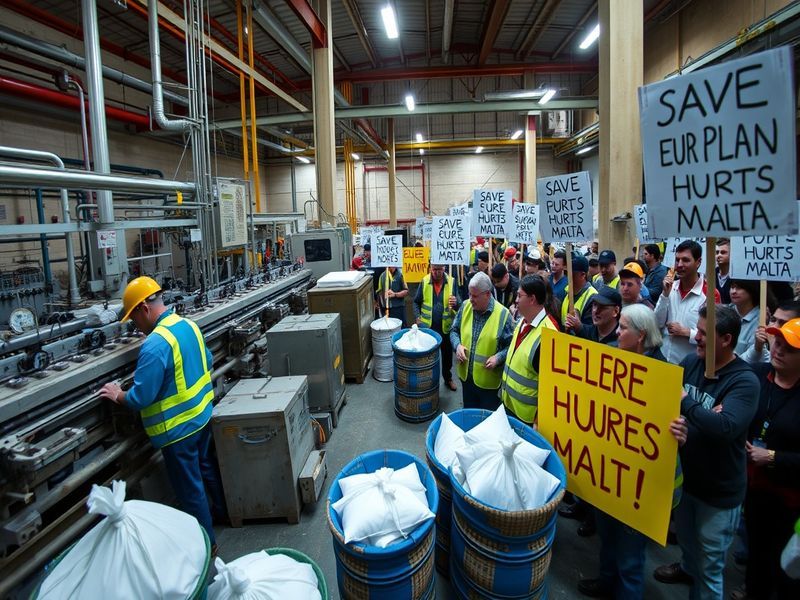 Malta EU sugar plan threatens hundreds of manufacturing jobs in Malta