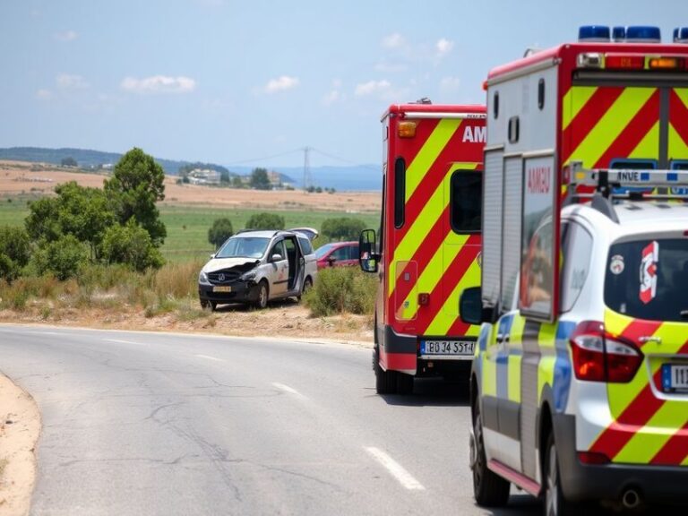 Malta Motorist hospitalised after car ends up in Wied is-Sewda field
