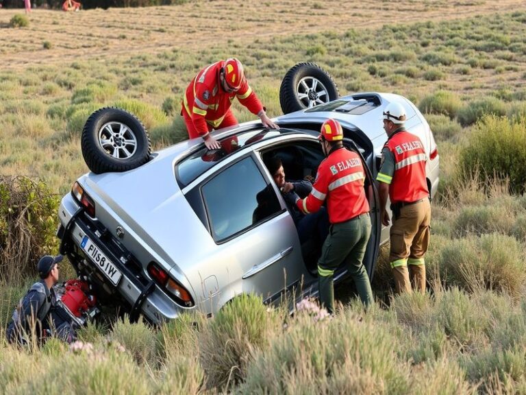 Malta Motorist hospitalised after car ends up in Wied is-Sewda field
