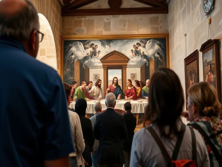 Malta Last Supper display at the Dominican Priory, Valletta