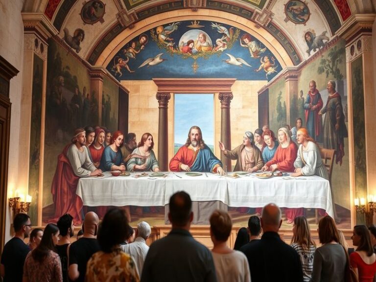 Malta Last Supper display at the Dominican Priory, Valletta