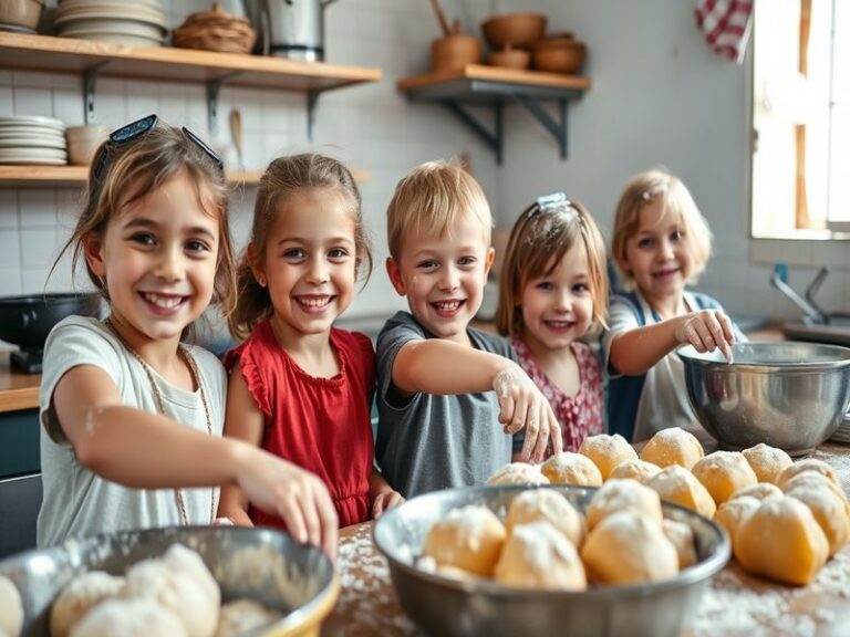 Malta Children baking figolli for charity
