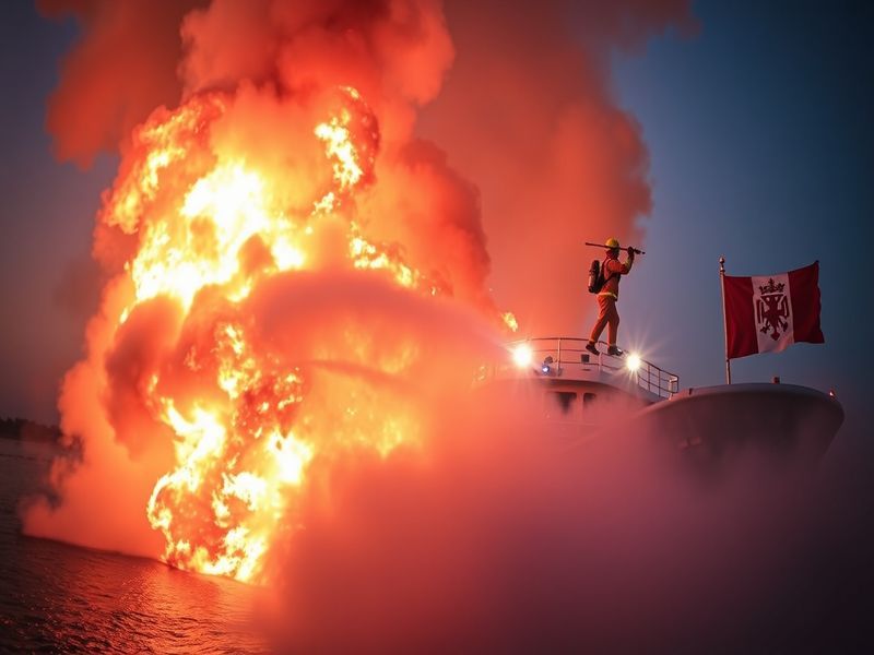 Malta Iranian attack sparks fire on Kuwaiti oil tanker at Dubai Port