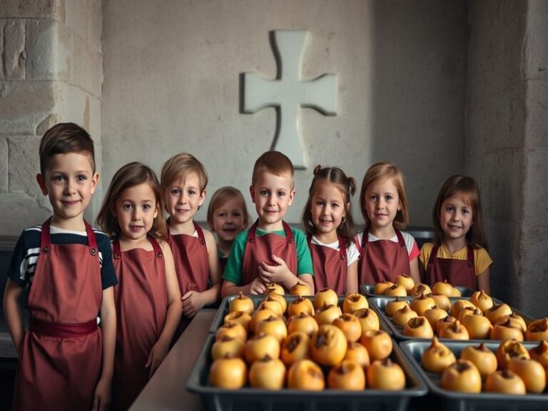 Malta Children baking figolli for charity