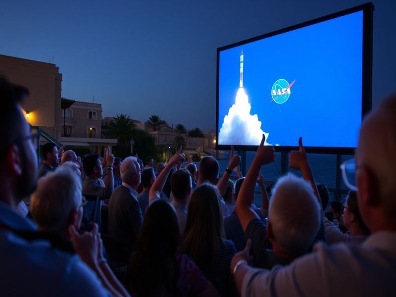 Malta And they're off! Astronauts begin historic NASA lunar mission
