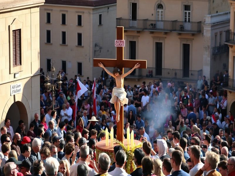 Malta Ave Crux, Spes Unica – Holy Week attraction in Victoria