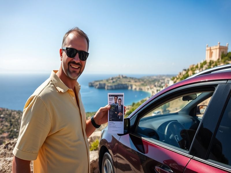 Malta Man shows LESA a photo of someone else's licence after crashing into a car