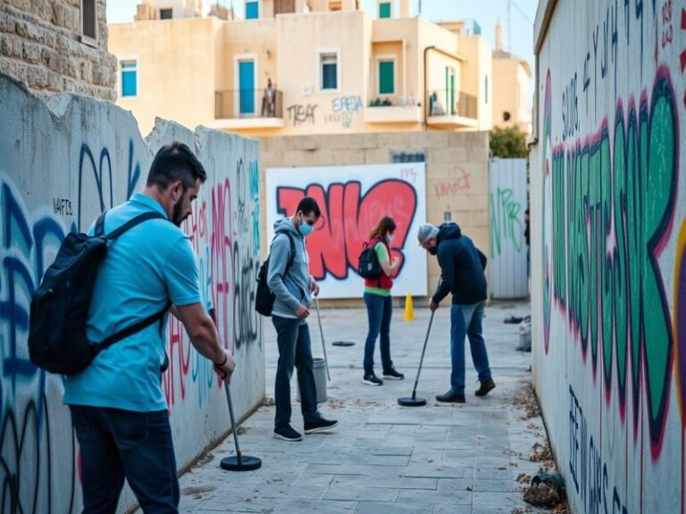 Malta Vandals go on spraying spree in Gżira