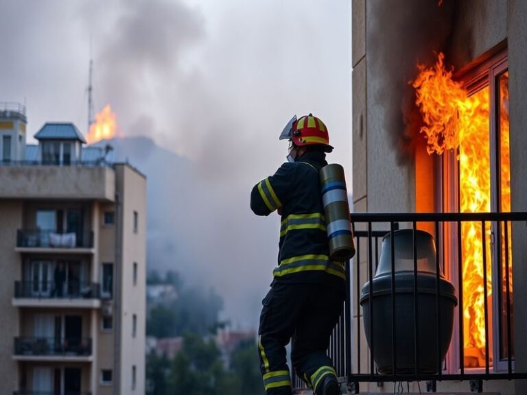Malta Residents rescued from balconies after apartment block fire