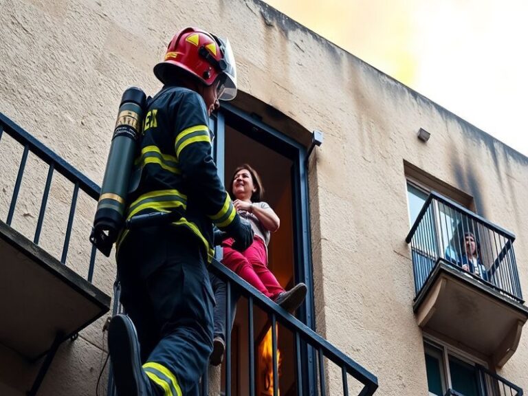 Malta Residents rescued from balconies after apartment block fire