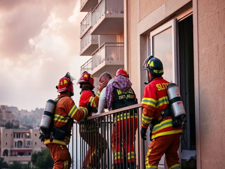 Malta Residents rescued from balconies after apartment block fire