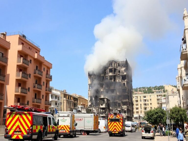 Malta Residents rescued from balconies after apartment block fire