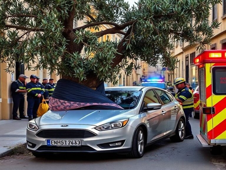 Malta Man crashes car into tree in Attard