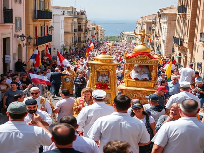 Malta Octave of Easter procession in Ħamrun