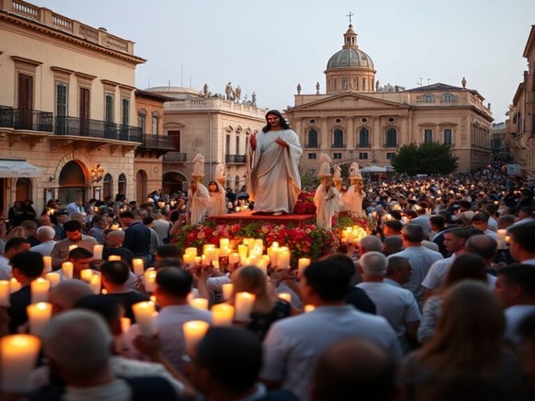 Malta Octave of Easter procession in Ħamrun