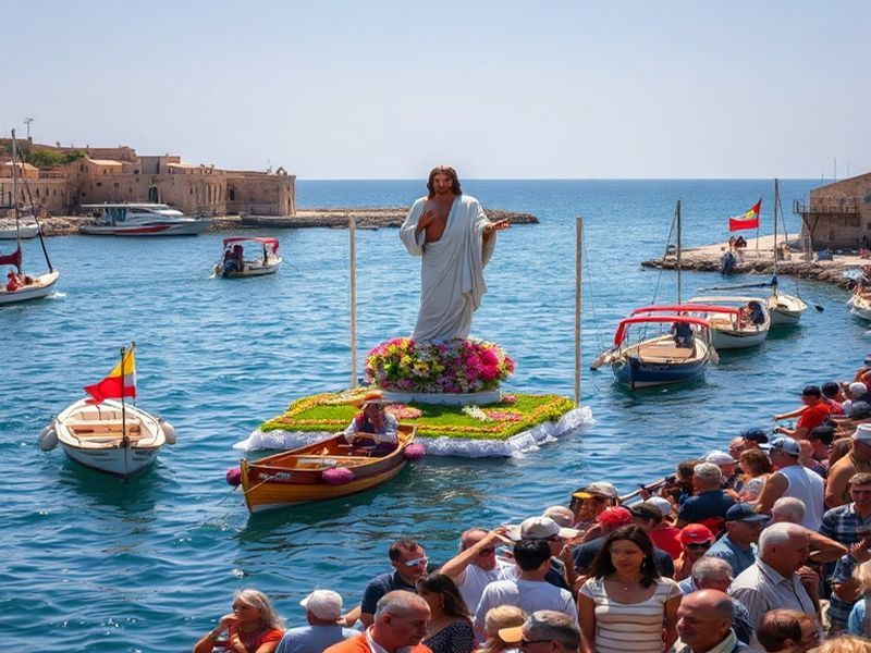 Malta Celebration of Easter Sunday in Għajnsielem