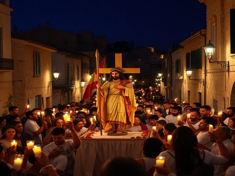 Malta Celebration of Easter Sunday in Għajnsielem