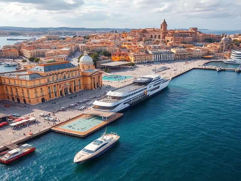 Malta Valletta fast ferry terminal repairs near completion after Storm Harry damage