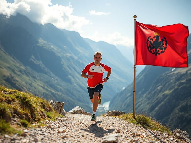 Malta Zach Vella reaches Switzerland in his epic London to Malta charity run