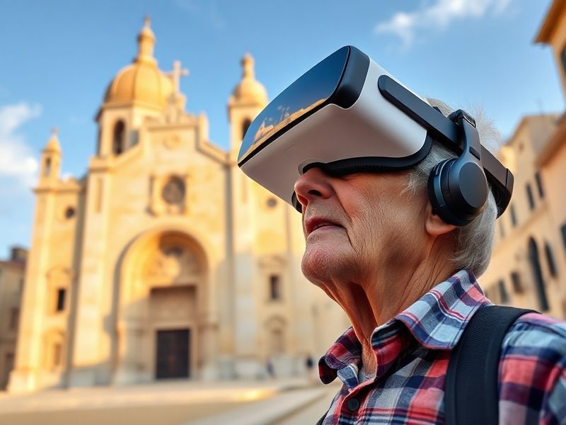 Malta 'It feels like you are inside the church': pensioners wowed by virtual reality