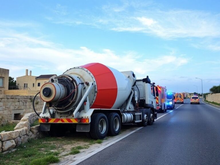 Malta Cement mixer driver killed in Siġġiewi road accident