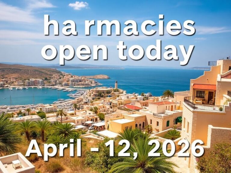 Malta Pharmacies open today – April 12, 2026
