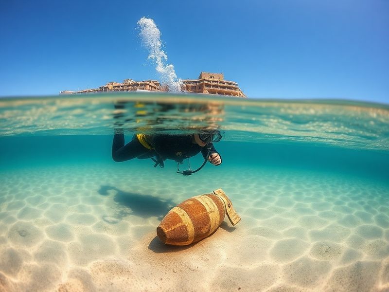 Malta Diver spots pre-WW1 bomb at Għar Lapsi, AFM say it was unexploded